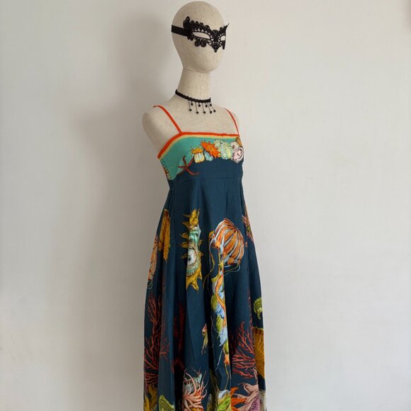 Alamais Dorian Marine Life Jellyfish Pattern Sun Dress - Picture 8 of 14